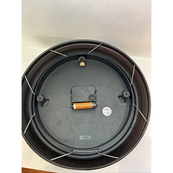 Working Metal Craft Marble Face/stained Glass Look Wall Clock Quartz Movement - Picture 4 of 6